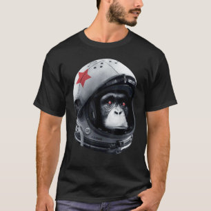 Astro Chimp Astronaut Space Galaxy Helmet Monkey C T-Shirt
