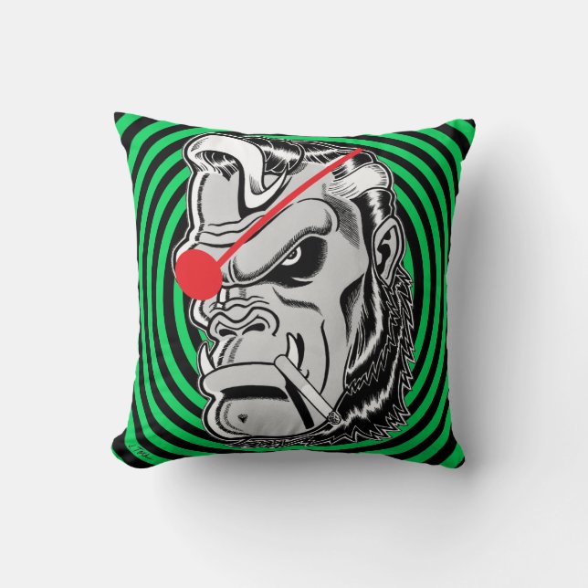 Astro Creeps™: Garganta™/Head Throw Pillow (Front)