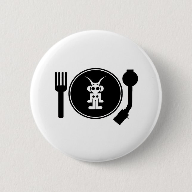 astro DJ 2 Inch Round Button (Front)