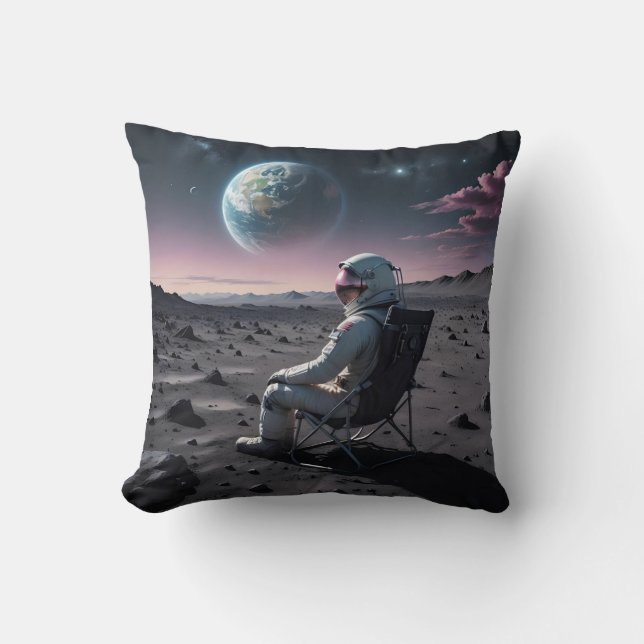 Astro Leisure Throw Pillow (Front)