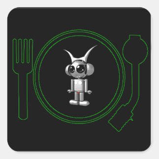 astro plate 3d 2011 square sticker