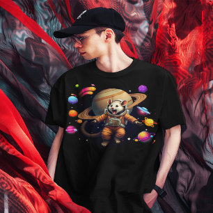 Astro-Possum: The Adorable Opossum Astronaut Explo T-Shirt
