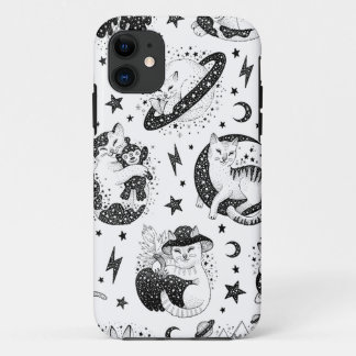 Astro Solar Kittens for astrology cat lovers iPhone 11 Case
