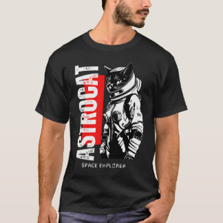ASTROCAT Space Explorer Cat Astronaut T-Shirt
