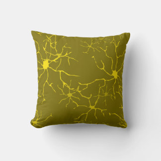 Astrocytes Pattern Glial Brain Cells Throw Pillow