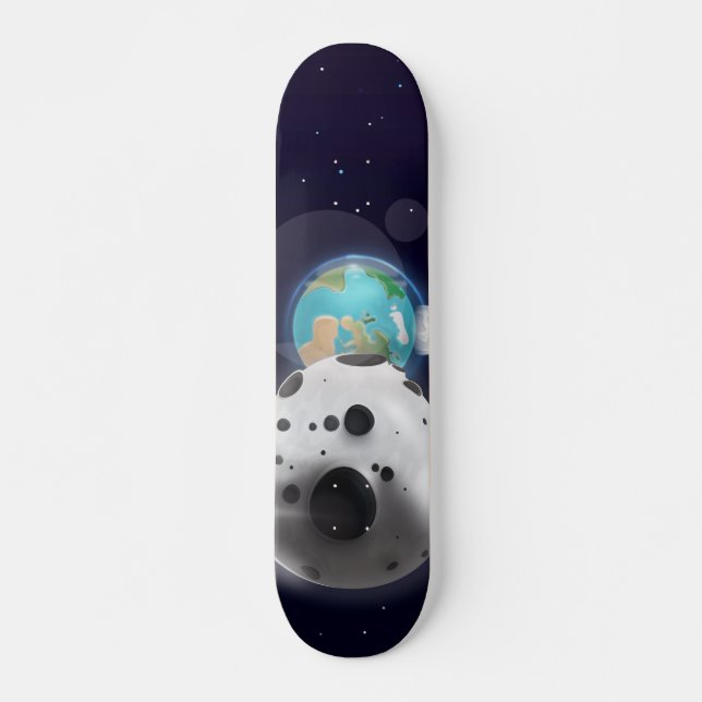 Astroid impact the Planet Earth! Skateboard (Front)