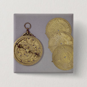 Astrolabe, 1216 2 inch square button