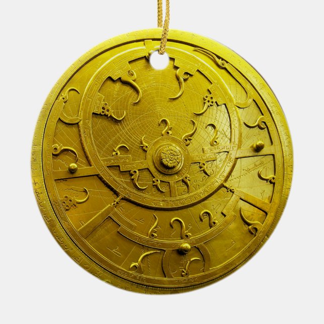 Astrolabe Ceramic Ornament (Front)