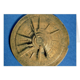 Astrolabe for calculating horoscopes, European