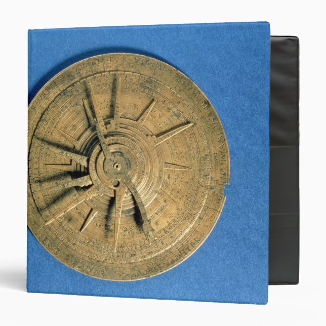 Astrolabe for calculating horoscopes, European Binder (Front/Inside)