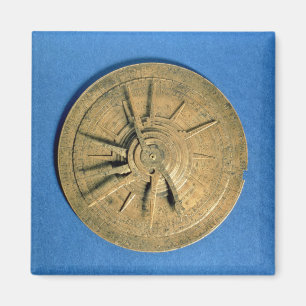 Astrolabe for calculating horoscopes, European Magnet