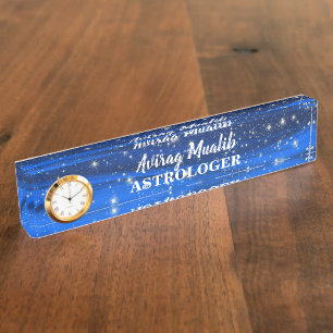 Astrologer Text Desk Nameplate