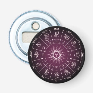 astrological circle bottle opener