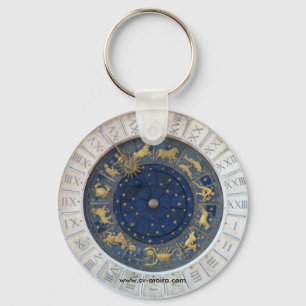 Astrological Clock,  Piazza San Marco, Venice Keychain
