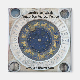 Astrological Clock, Piazza San Marco, Venice Magnet