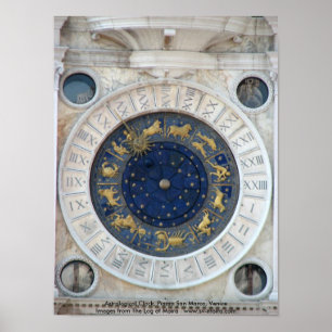 Astrological Clock, Piazza San Marco, Venice Poster