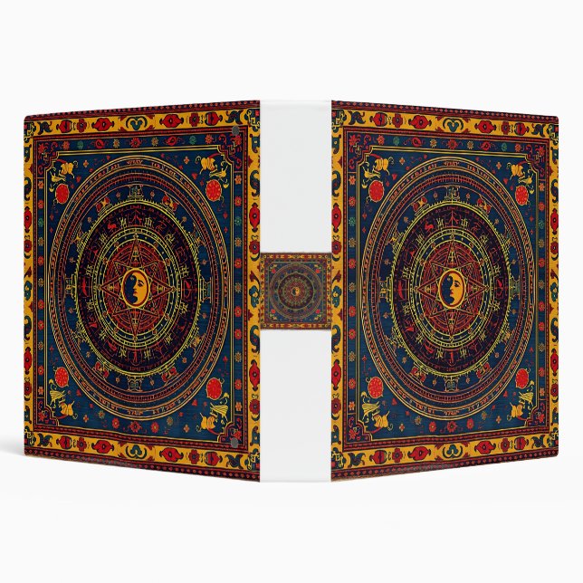 Astrological Oriental Rug Design Binder (Background)