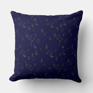 Astrological Planetary Pattern Throw Pillow