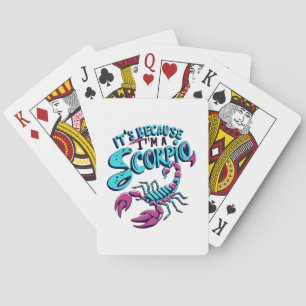 Astrological Scorpio Vibes Vintage Zodiac Sign Playing Cards