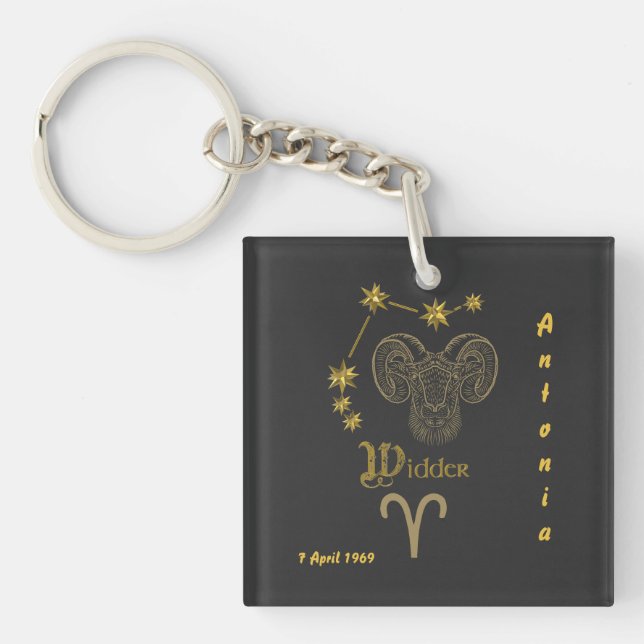 Astrological sign Aries - Keychain (Front)