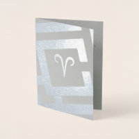 Astrological Sign Aries Silver Decor Custom Text