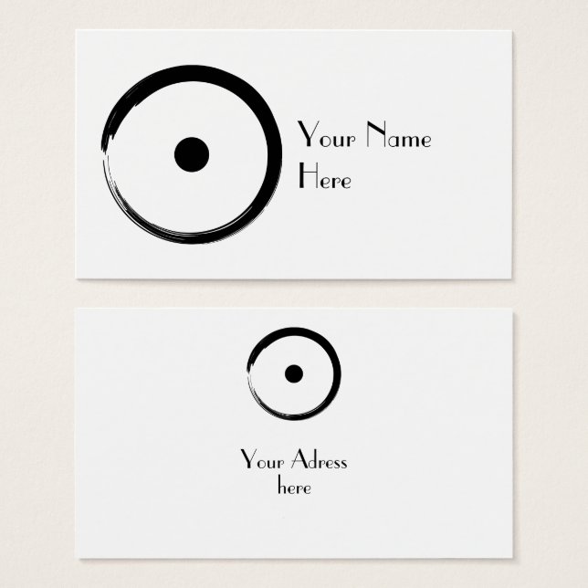 Astrological Sun Sign - Buddhism Zen Circle 1 (Front & Back)