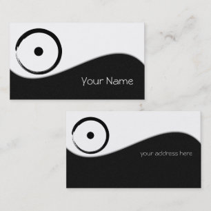 Astrological Sun Sign - Buddhism Zen Circle 1 Business Card