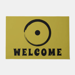 Astrological Sun Sign - Buddhism Zen Circle 1 Doormat