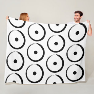 Astrological Sun Sign - Buddhism Zen Circle 1 Fleece Blanket