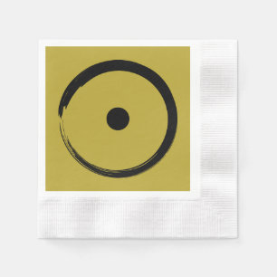 Astrological Sun Sign - Buddhism Zen Circle 1 Napkin
