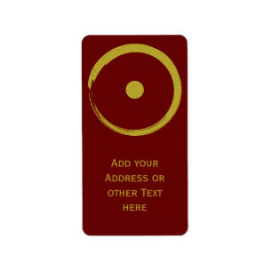 Astrological Sun Sign - Buddhism Zen Circle 3 Label