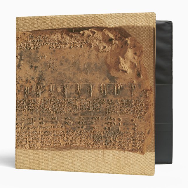 Astrological tablet, from Uruk Binder (Front/Inside)
