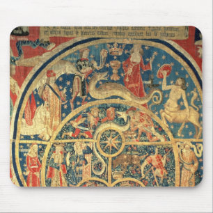 Astrological tapestry mouse pad