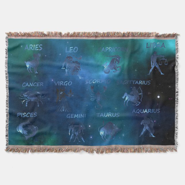 Astrological Throw Blanket (Front)