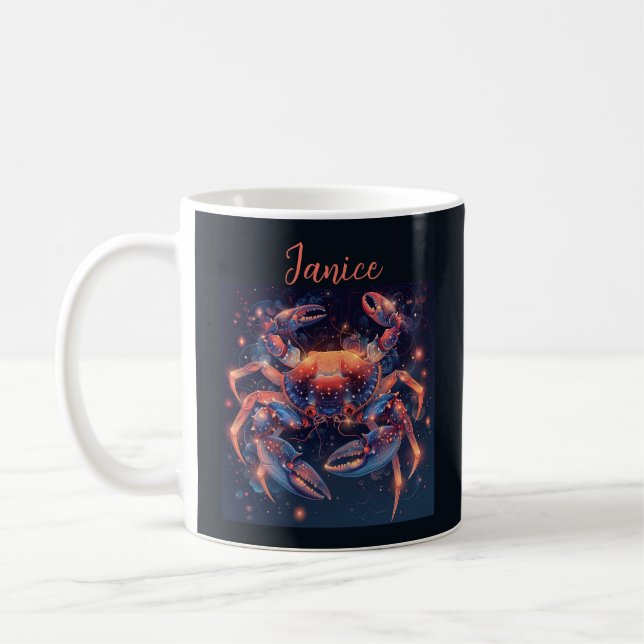 Astrologie du zodiaque Cancer Mug de café personna (Gauche)