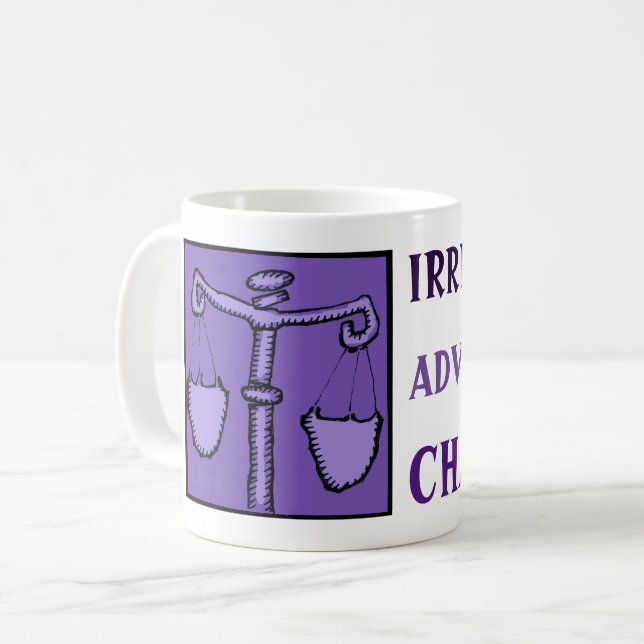 Astrologie Zodiac Libra Symbole Anniversaire Mug (Devant gauche)