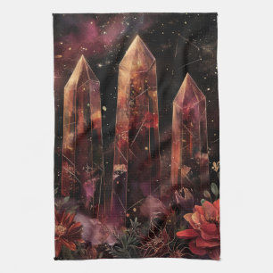 Astrology Amethyst Constellation Cosmic Kitchen Towel