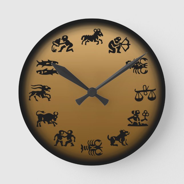 Astrology Clock Horoscope Clocks - Customize (Front)