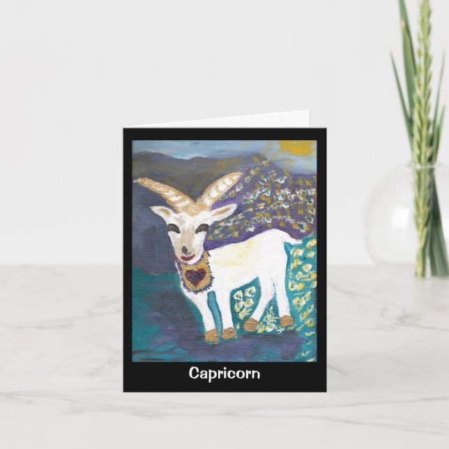 Astrology Horoscope Capricorn Card (Front)