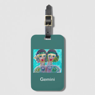 Astrology Horoscope Gemini Acrylic Luggage Tag