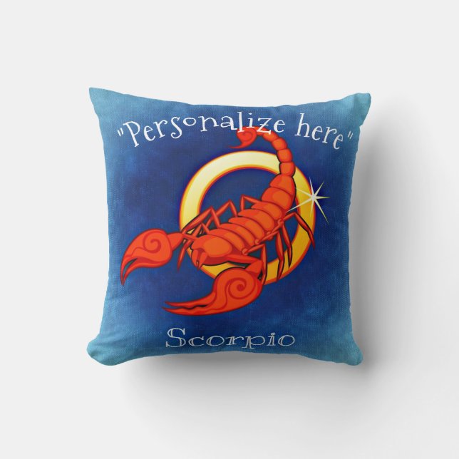 Astrology Horoscope Scorpio Decorative Throw P Pillow (Front)