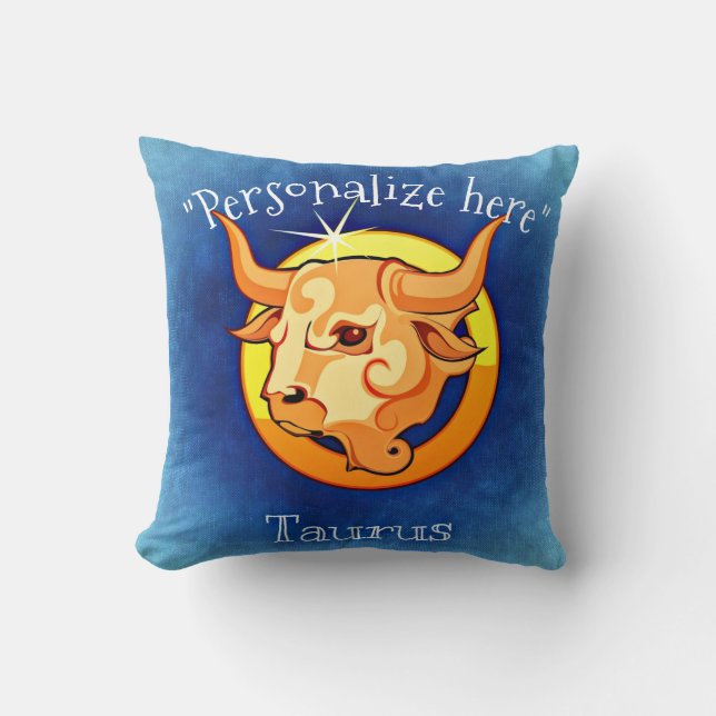 Astrology Horoscope Taurus Decorative Throw P Pillow (Front)