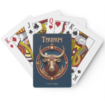 Astrology Playing Cards - Taurus Zodiac Sign