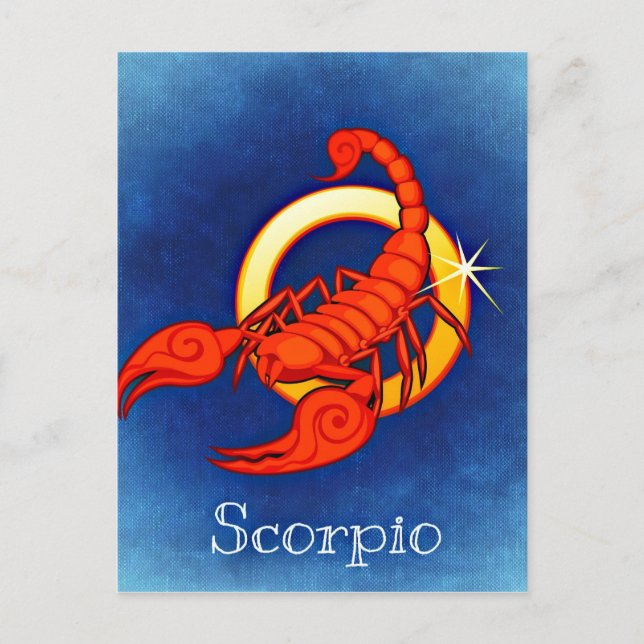 Astrology Sign Scorpio Postcard (Front)