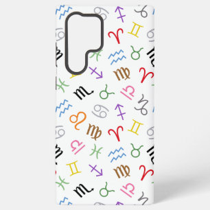 Astrology Sign Symbols Pattern Colour+White Samsung Galaxy Case