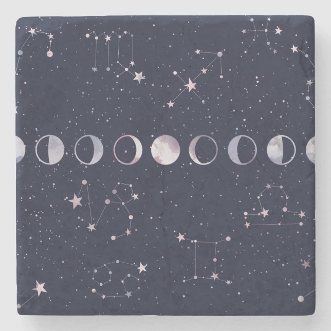 Astrology Sky Stone Coaster (Front)
