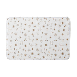 Astrology Star Pattern Bath Mat