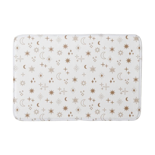 Astrology Star Pattern Bath Mat (Front)