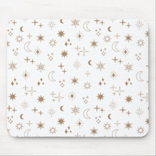Astrology Star Pattern Mouse Pad