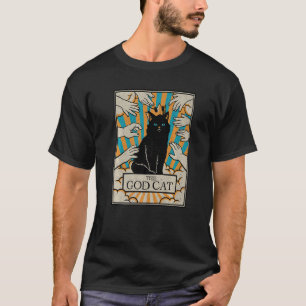Astrology The God Cat Goth Tarot Card Reader Witch T-Shirt